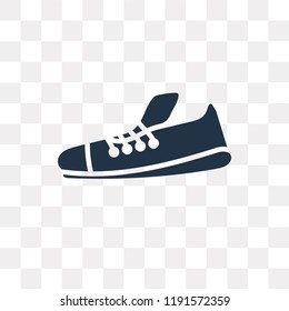 Shoes vector icon isolated on transparent background, Shoes transparency concept can be used web and mobile