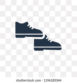 Shoes vector icon isolated on transparent background, Shoes transparency concept can be used web and mobile