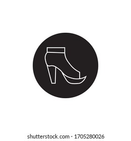  shoes vector icon isolated with white background. 