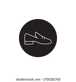  shoes vector icon isolated with white background. 