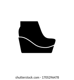  shoes vector icon isolated with white background. 