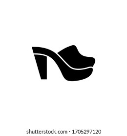  shoes vector icon isolated with white background. 