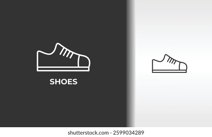 Shoes Vector, Icon Or Logo Sign Isolated Symbol Illustration