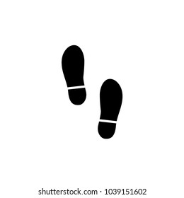 Shoes vector icon. Simple flat symbol on white background