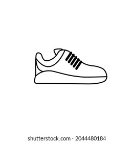 Shoes vector icon. Symbol, logo illustration on white background. Sport illustration. Web icon. 