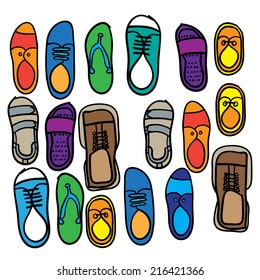 shoes. vector illustration