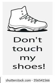 shoes. Vector illustration.