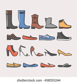 Shoes, vector illustration