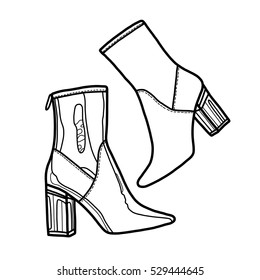 Shoes, vector illustration 