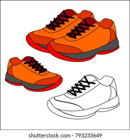 shoes vector illustration