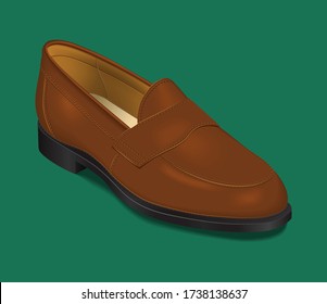 Ilustración del vector de zapatos. Hombres zapatos