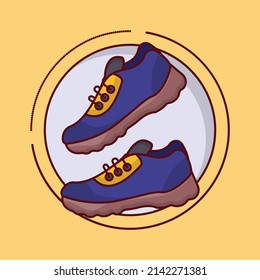 shoes Vector illustration on a transparent background.Premium quality symbols. vector line flat  icon for concept and graphic design.