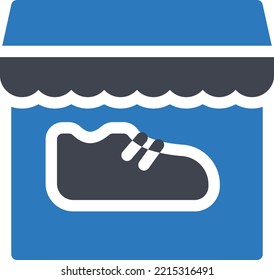 la ilustración del vector de zapatos en un fondo transparente. Símbolos de calidad superior. Iconos vectoriales de glifos para diseño de conceptos y gráficos. 

