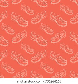 Shoes, vector illustration, pattern, fashion 