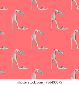 Shoes vector illustration pattern, fashion  