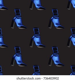 Shoes vector illustration pattern, fashion  