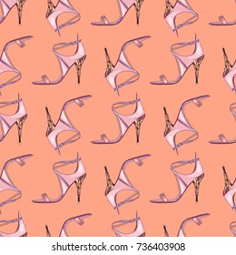 Shoes vector illustration pattern, fashion  