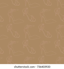 Shoes vector illustration pattern, fashion  