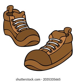 shoes vector illustration,isolated on white background,top view