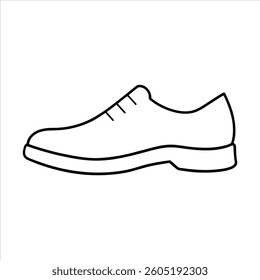 shoes vector line art illustration