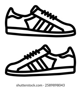 Shoes Vector Line Icon Design For Personal And Commercial Use