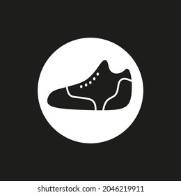 shoes vector on black background