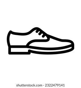 Shoes Vector Thick Line Icon For Personal And Commercial Use.
