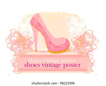 shoes vintage poster