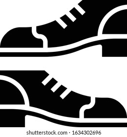 Shoes - Wedding icon set. High quality solid vector illustration for website and mobile application.