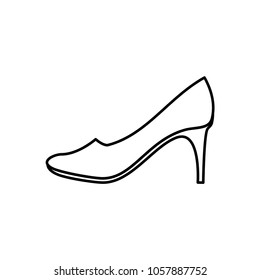 shoes woman trandy vector template