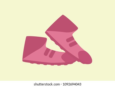 shoes for working, vector illustration