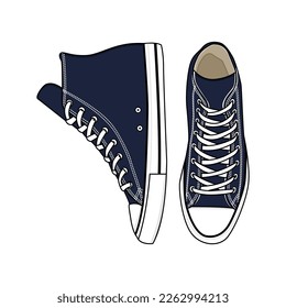 converse shoes drawing