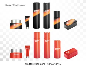 Shoeshine cosmetic care realistic set with sponges and cream set isolated vector illustration for cobbler shoe shop ads, promo and banner. Cleaning and deodorant accessories kit for shoeshine service.