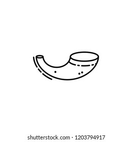 Shofar icon. Element of Jewish icon for mobile concept and web apps. Thin line Shofar icon can be used for web and mobile