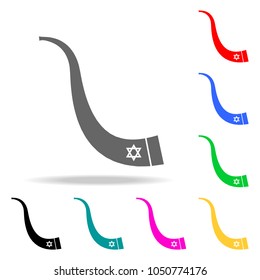 shofar icon. Elements of religion multi colored icons. Premium quality graphic design icon. Simple icon for websites, web design, mobile app, info graphics on white background