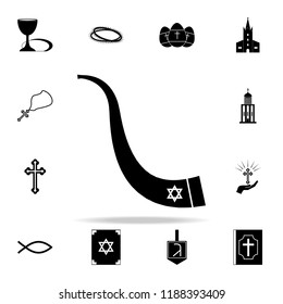 shofar icon. Religion icons universal set for web and mobile