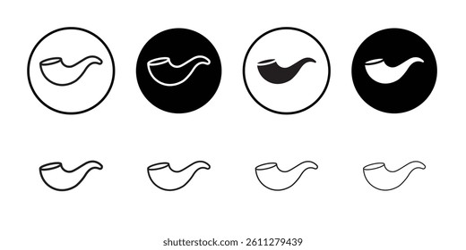 Shofar icon Thin line art collection