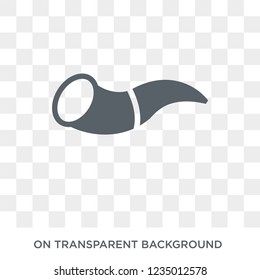 Shofar icon. Trendy flat vector Shofar icon on transparent background from Religion  collection. 