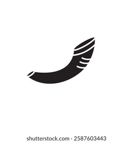 Shofar icon, vector flat black simple trendy style illustration for web and app..eps