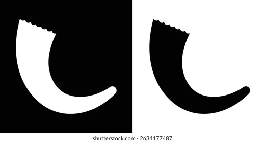 Shofar vector, icons. Flat style shofar or horn, musical instrument, jewish celebrations. Icon collection for websites, web design and mobile app. Vector illustration. eps 10