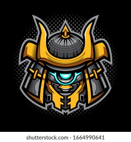 Logo de la mascota robot Shogun