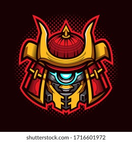 Logo de la mascota robot Shogun