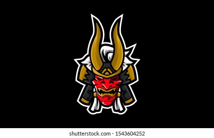 Shogun Samurai Esports Logo Template-01