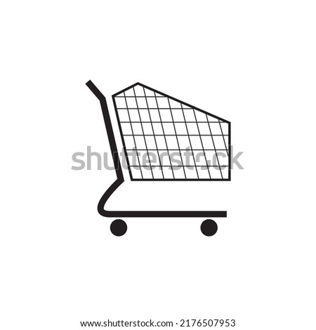 shooping cart design illustration icon logo templat