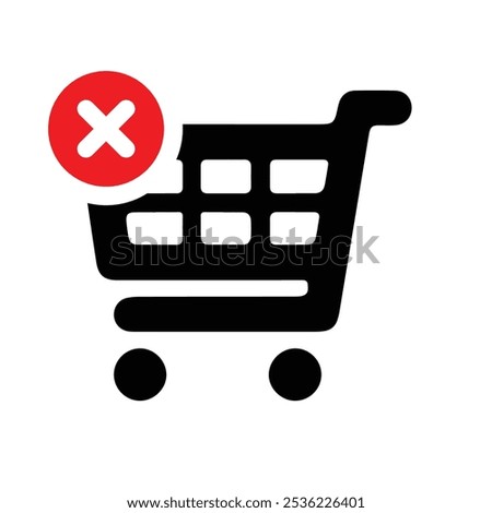 shooping cart icon with white background