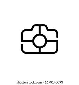 shoot focus camera logo icon design vector illustration