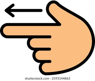 Shoot Icon Lineal Color Vector Illustration