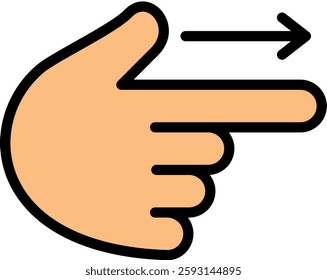 Shoot Icon Lineal Color Vector Illustration