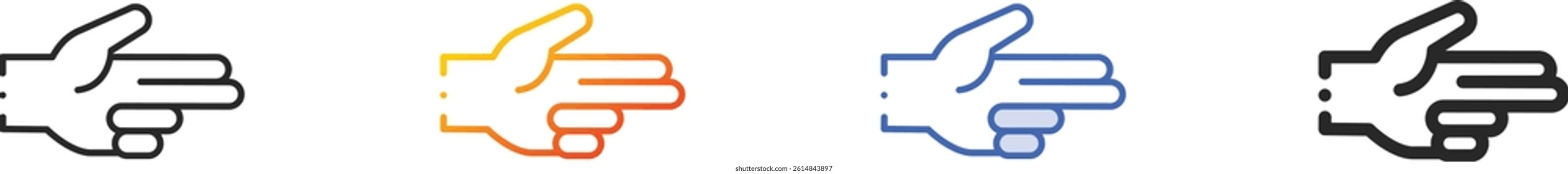 shoot icon.Thin Linear, Gradient, Blue Stroke and bold Style Design Isolated On White Background