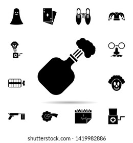 shoot from jar icon. Universal set of day of jokes for website design and development, app development